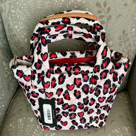 NWT MZ Wallace Metro Tote Deluxe - Heart Leopard Print - Picture 2 of 6